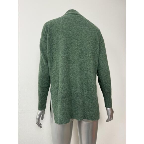 Poetry 100% Cashmere Sweater Womens 8 Forest Green Turtleneck Longline Knit - Picture 4 of 12